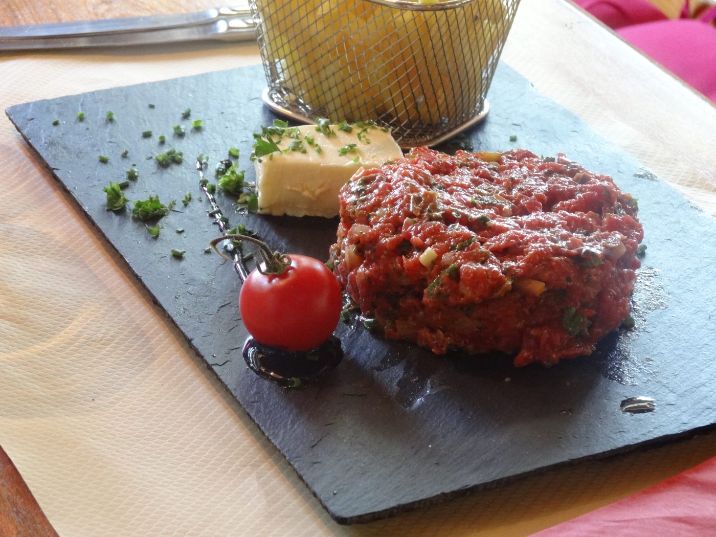 Tartare de bœuf maison